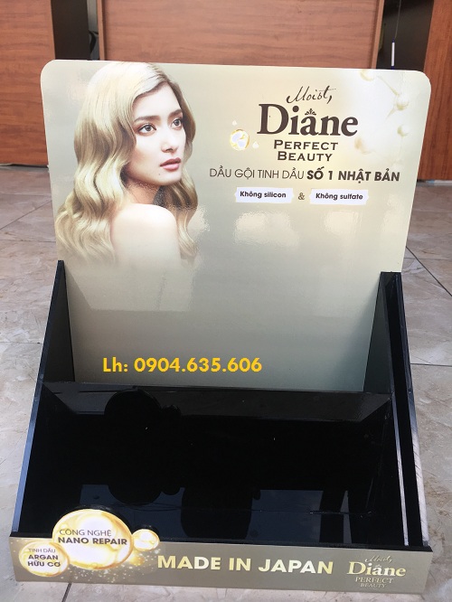 kệ trưng bày dầu gội đầu