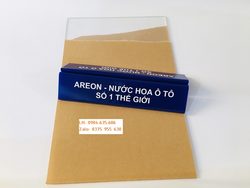 bảng menu mica để bàn