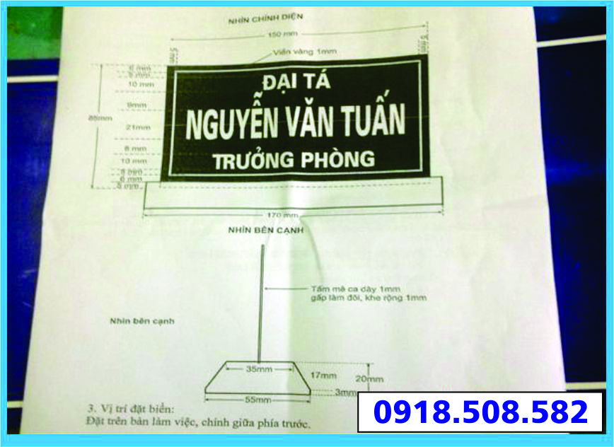 biển chức danh 