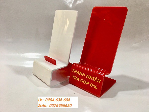 Kệ mica trưng bày điện thoại