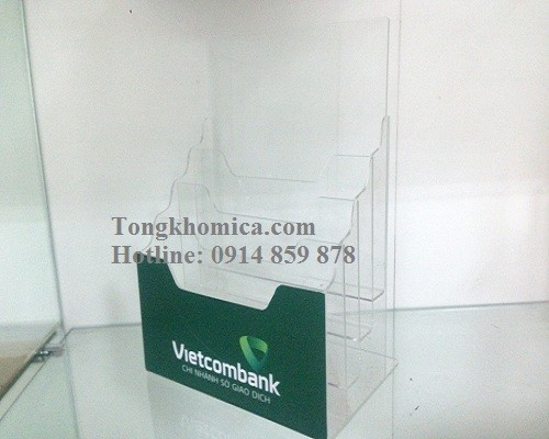 Kệ Mica Đựng Tờ Rơi Vietcombank